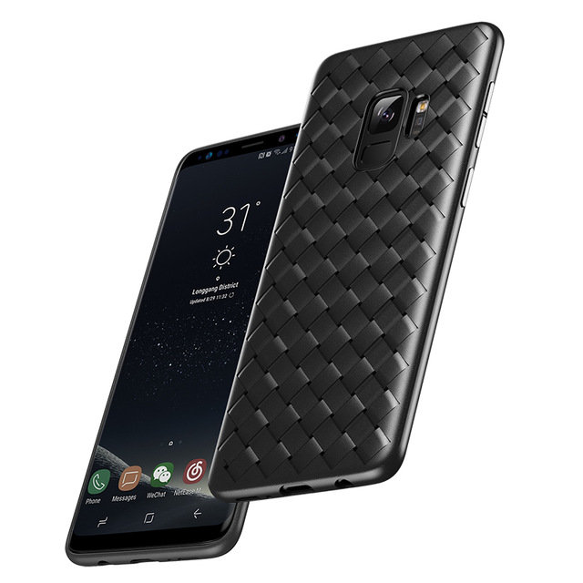 Чехол накладка Baseus BV Weaving Case для Samsung Galaxy S9 Черный - Изображение 42742