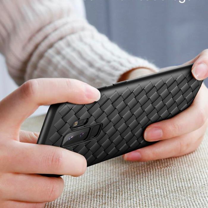 Чехол накладка Baseus BV Weaving Case для Samsung Galaxy S9 Черный - Изображение 42758
