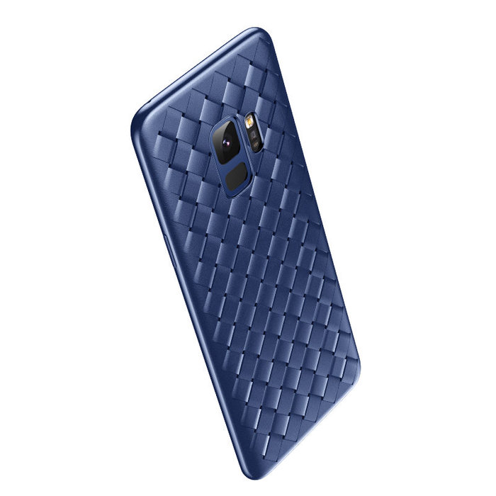 Чехол накладка Baseus BV Weaving Case для Samsung Galaxy S9 Синий - Изображение 42762