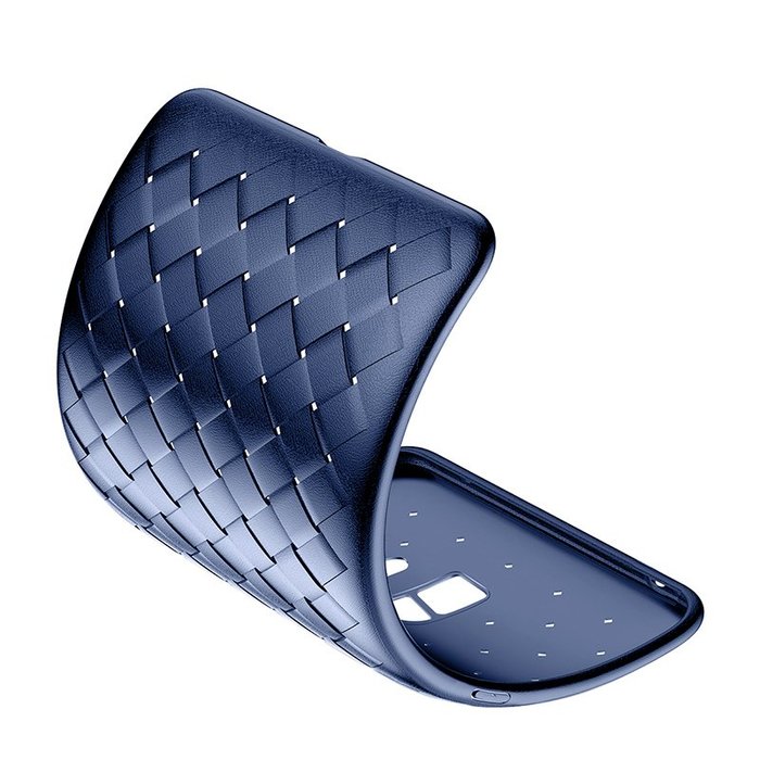 Чехол накладка Baseus BV Weaving Case для Samsung Galaxy S9 Синий - Изображение 42764