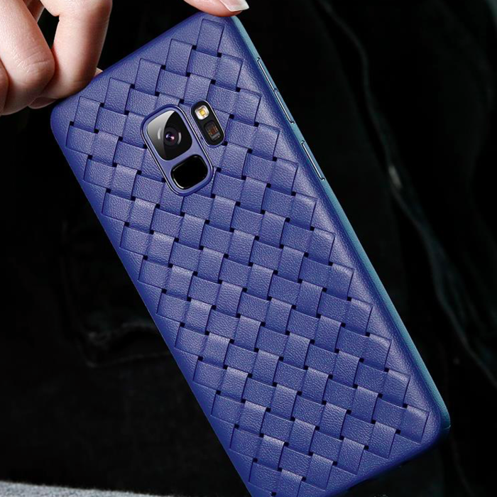 Чехол накладка Baseus BV Weaving Case для Samsung Galaxy S9 Синий - Изображение 42770