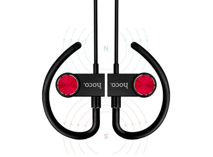 Беспроводные вакуумные Bluetooth наушники с микрофоном для спорта HOCO ES5 Черные - Изображение 9683