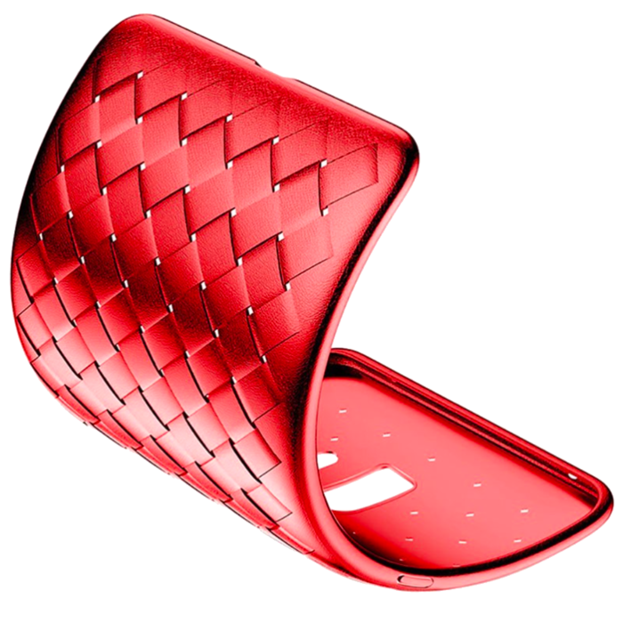 Чехол накладка Baseus BV Weaving Case для Samsung Galaxy S9 Красный - Изображение 42788