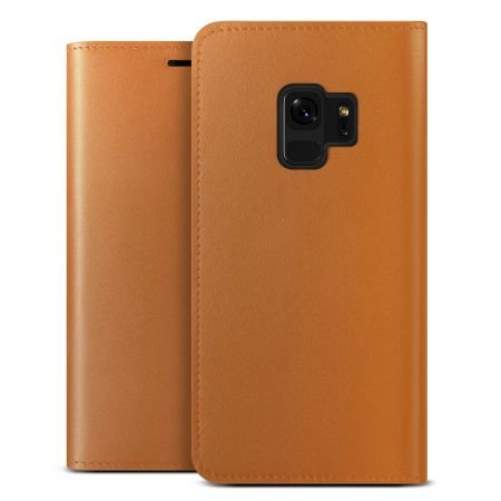 Кожаный чехол книжка VRS Design Genuine Leather для Samsung Galaxy S9 Коричневый - Изображение 42820
