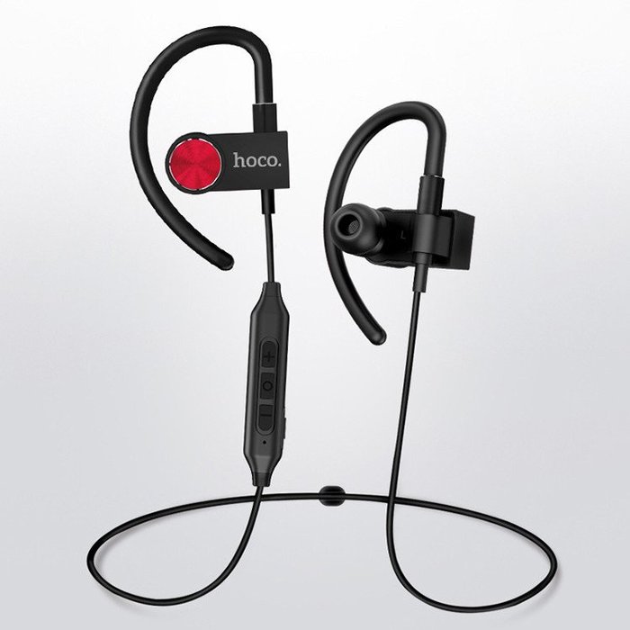 Беспроводные вакуумные Bluetooth наушники с микрофоном для спорта HOCO ES5 Черные - Изображение 9689
