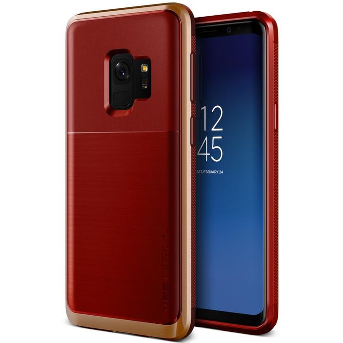 Чехол накладка VRS Design High Pro Shield для Samsung Galaxy S9 Красный - Изображение 42858