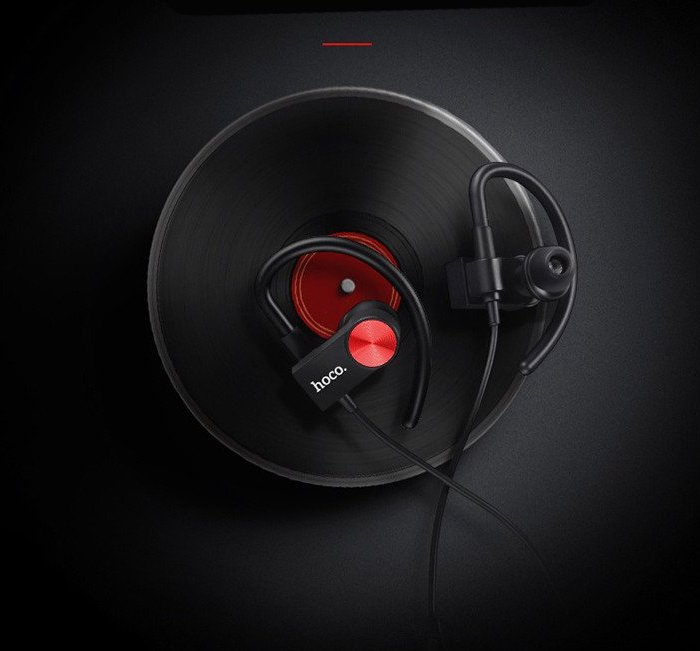 Беспроводные вакуумные Bluetooth наушники с микрофоном для спорта HOCO ES5 Черные - Изображение 9695