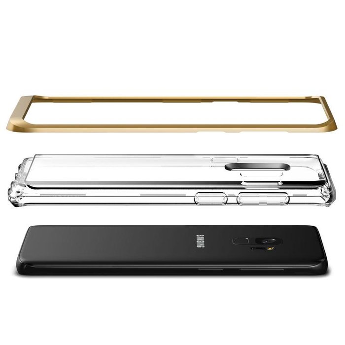 Чехол накладка VRS Design Crystal Bumper для Samsung Galaxy S9 Золото - Изображение 42904