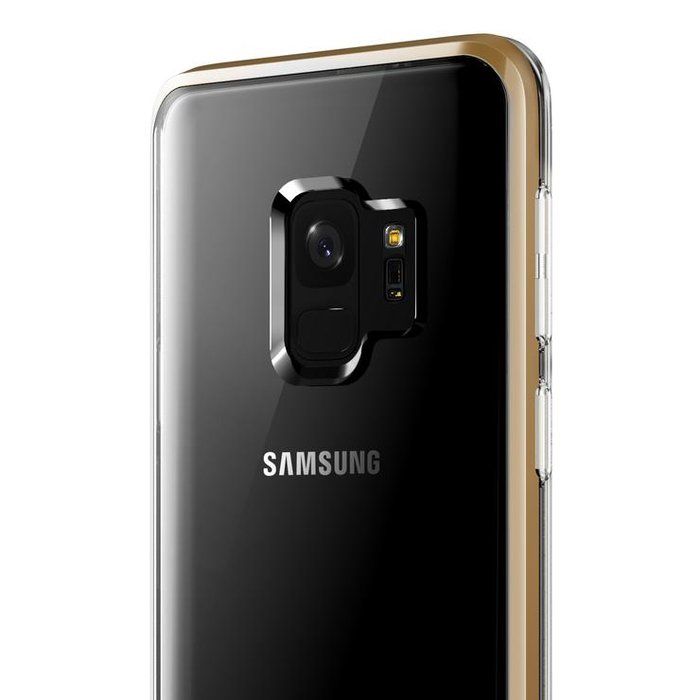 Чехол накладка VRS Design Crystal Bumper для Samsung Galaxy S9 Золото - Изображение 42908