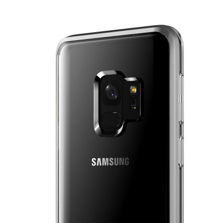 Чехол накладка VRS Design Crystal Bumper для Samsung Galaxy S9 Серебро - Изображение 42944