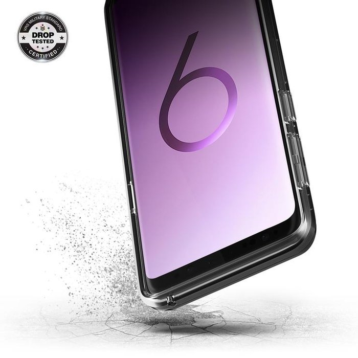 Чехол накладка VRS Design Crystal Bumper для Samsung Galaxy S9 Черный - Изображение 42964