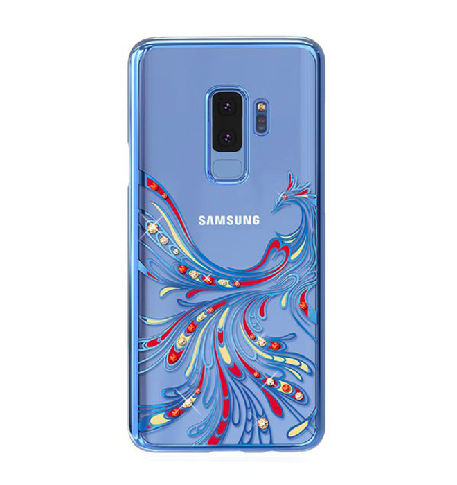 Чехол накладка Swarovski Kingxbar Flying Series для Samsung Galaxy S9 Plus Голубой - Изображение 43030