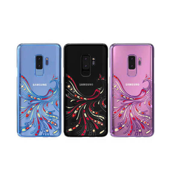 Чехол накладка Swarovski Kingxbar Flying Series для Samsung Galaxy S9 Plus Голубой - Изображение 43038
