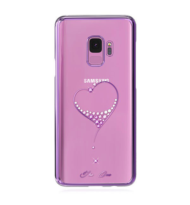 Чехол накладка Swarovski Kingxbar Wish Series для Samsung Galaxy S9 Фиолетовый - Изображение 43090