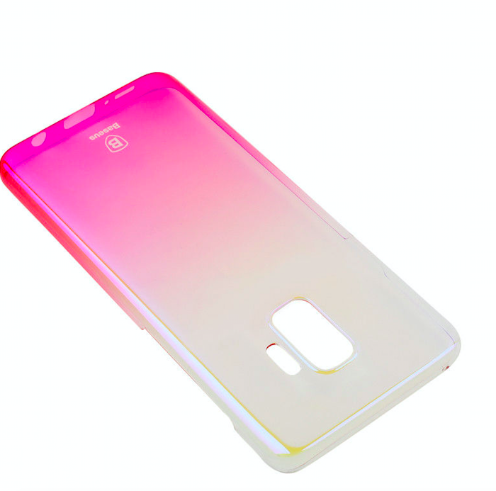 Чехол накладка Baseus Glaze для Samsung Galaxy S9 Розовый - Изображение 43176
