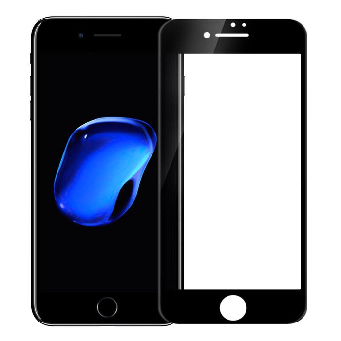 Стекло защитное Baseus 0.2mm Tempered Glass для iPhone 7 / 8 Черное - Изображение 9119
