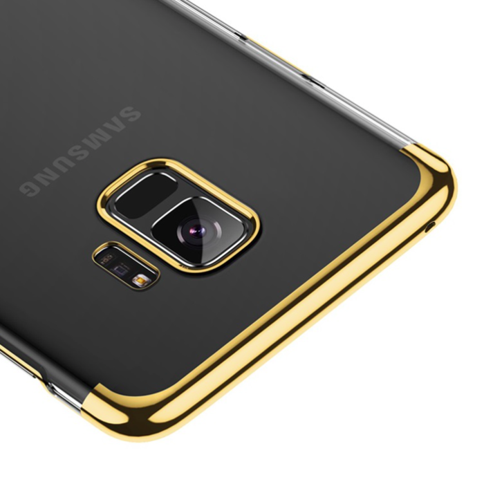Чехол накладка Baseus Glitter для Samsung Galaxy S9 Золото - Изображение 43222