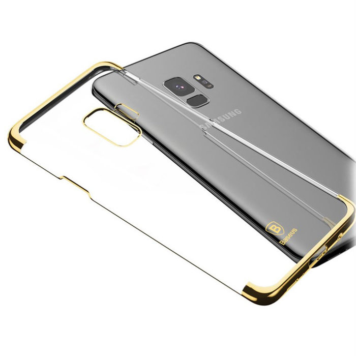 Чехол накладка Baseus Glitter для Samsung Galaxy S9 Золото - Изображение 43226