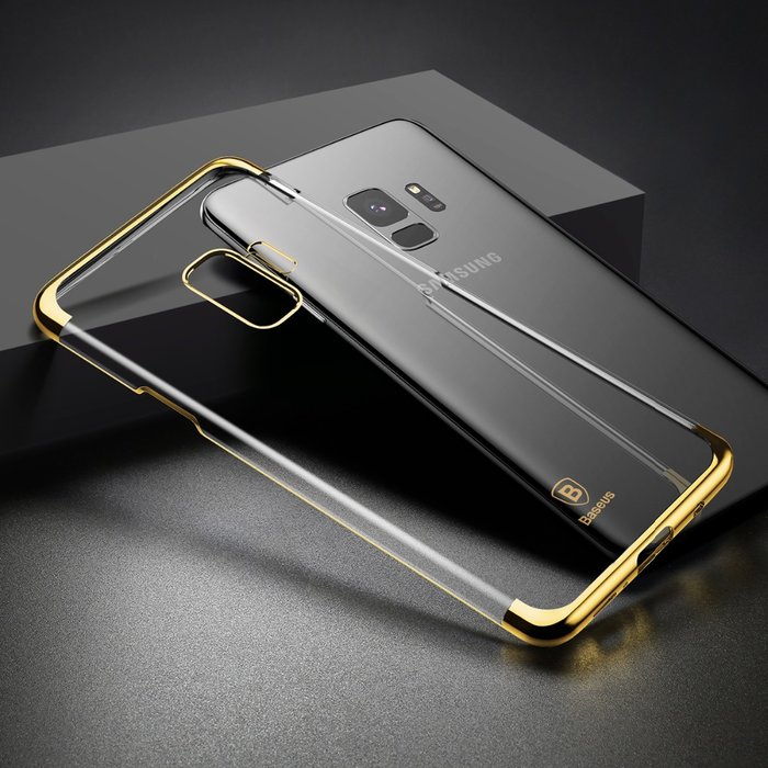Чехол накладка Baseus Glitter для Samsung Galaxy S9 Золото - Изображение 43230