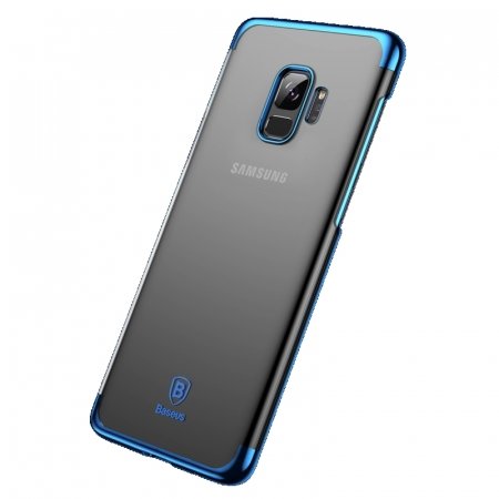 Чехол накладка Baseus Glitter для Samsung Galaxy S9 Синий - Изображение 43240