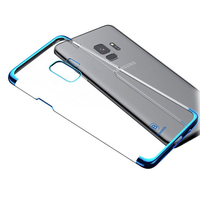 Чехол накладка Baseus Glitter для Samsung Galaxy S9 Синий - Изображение 43250
