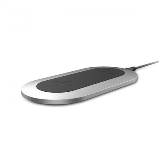 Беспроводная зарядка для телефона iFans Dual Fast Charger Серебро - Изображение 43318