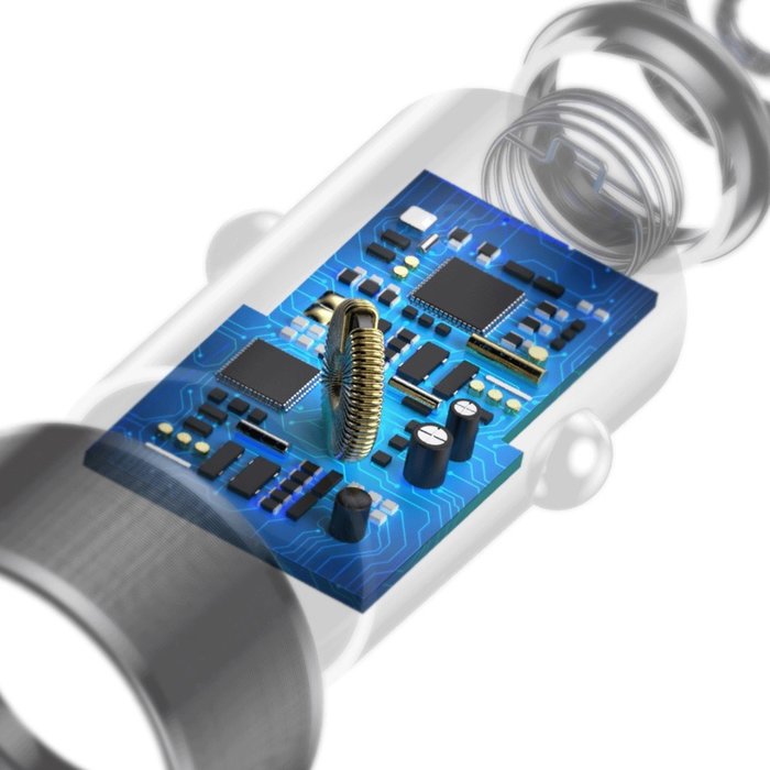 Автомобильная зарядка Baseus Small Screw Dual USB Quick Charge 36W Черная - Изображение 43464