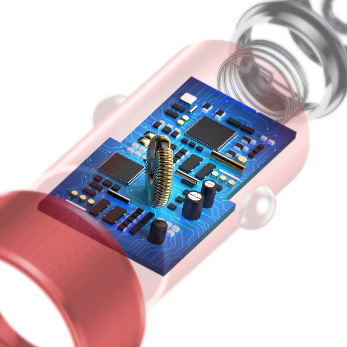 Автомобильная зарядка Baseus Small Screw Dual USB Quick Charge 36W Красная - Изображение 43572