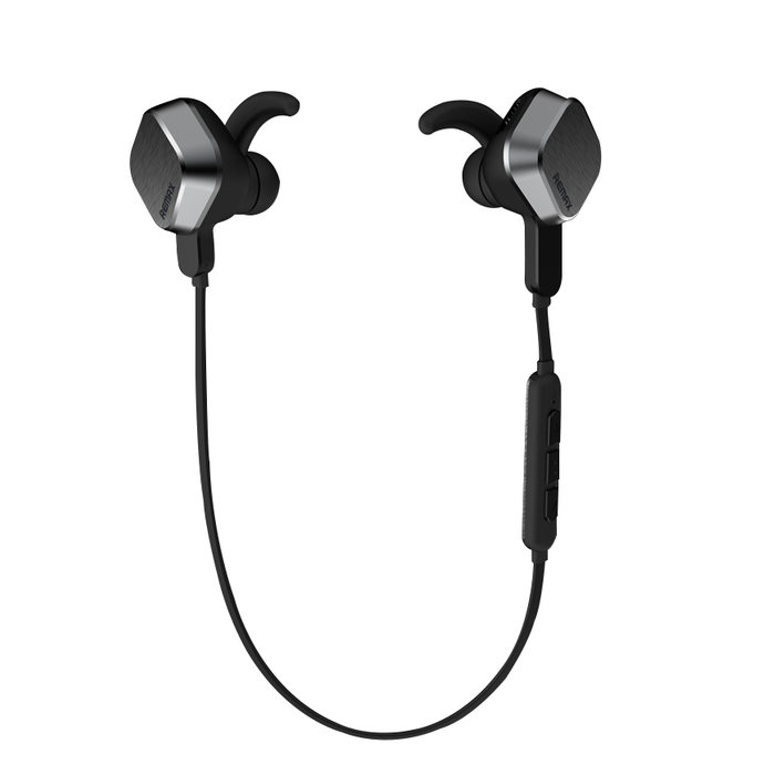 Беспроводные вакуумные Bluetooth наушники для спорта с микрофоном Remax Sport RM-S2 Черные - Изображение 43642