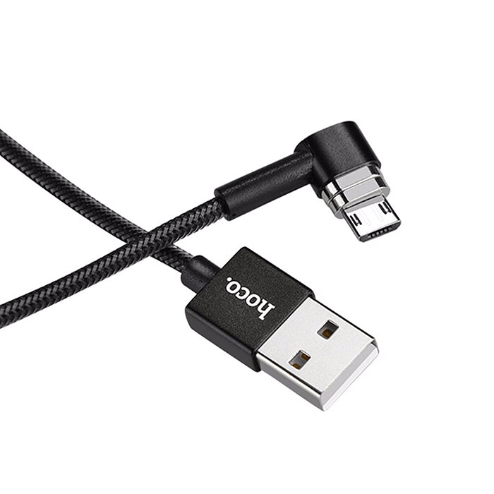 Магнитный кабель Hoco Magnetic Adsorption U20 Micro-USB 1м Черный - Изображение 43666
