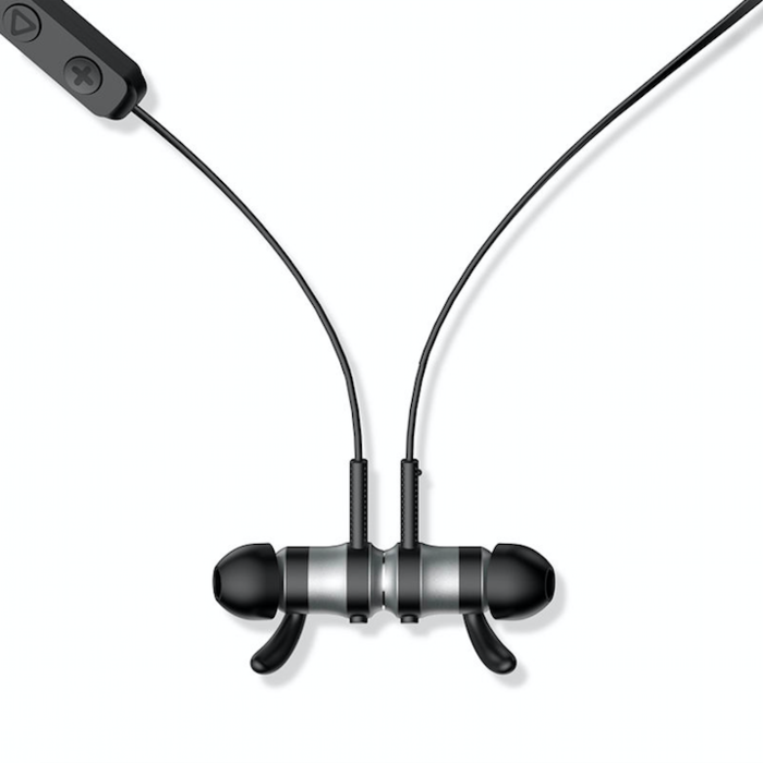 Беспроводные вакуумные Bluetooth наушники для спорта с микрофоном Baseus Encok S01 Черные - Изображение 43754