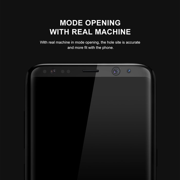 Защитное стекло Baseus 3D Glass 0.3mm для Samsung Galaxy S8 Черное - Изображение 43920