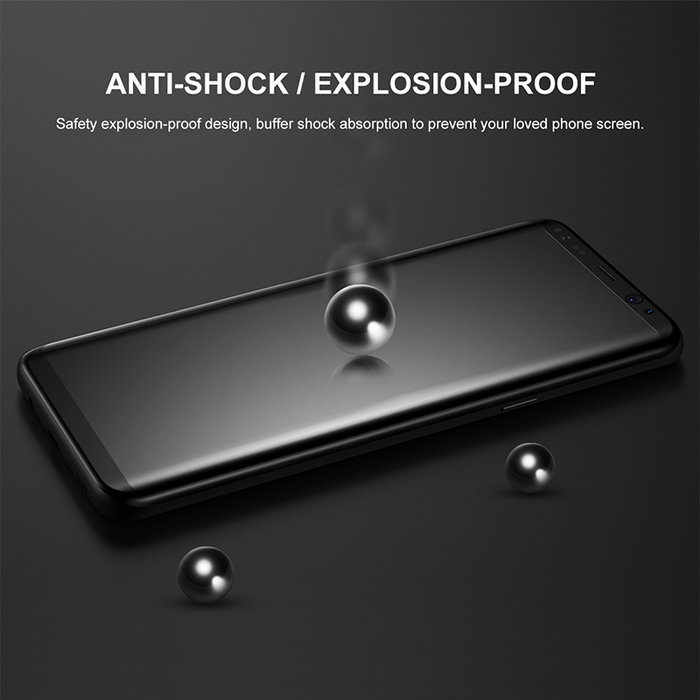 Защитное стекло Baseus 3D Glass 0.3mm для Samsung Galaxy S8 Plus Черное - Изображение 43944