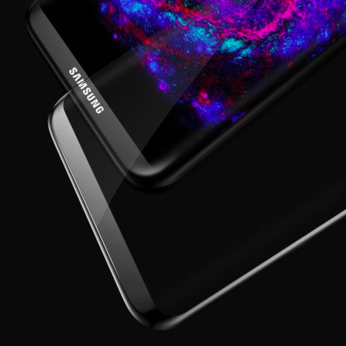 Защитное стекло Baseus 3D Glass 0.3mm для Samsung Galaxy S8 Plus Черное - Изображение 43946