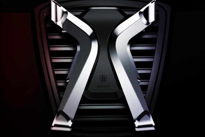 Автомобильный держатель для телефона Baseus X Air Vent Car Mount Holder Черный