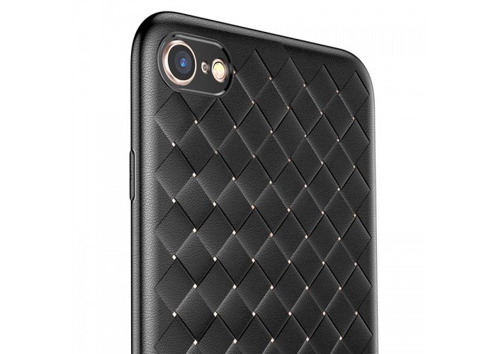 Чехол накладка Baseus BV Weaving Case для iPhone 8 Черный - Изображение 44156