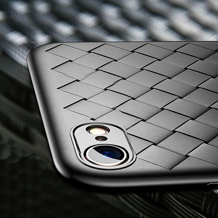 Чехол накладка Baseus BV Weaving Case для iPhone 8 Черный - Изображение 44172