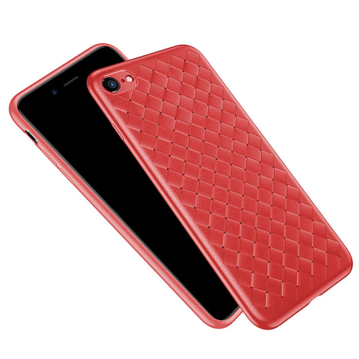 Чехол накладка Baseus BV Weaving Case для iPhone 8 Красный - Изображение 44176