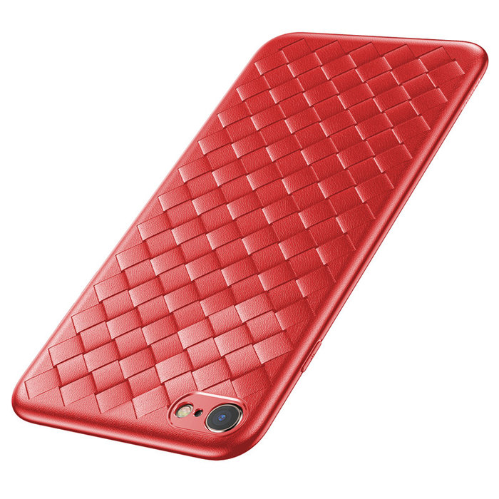 Чехол накладка Baseus BV Weaving Case для iPhone 8 Красный - Изображение 44178