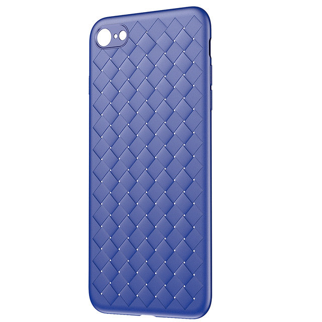 Чехол накладка Baseus BV Weaving Case для iPhone 8 Синий - Изображение 44196