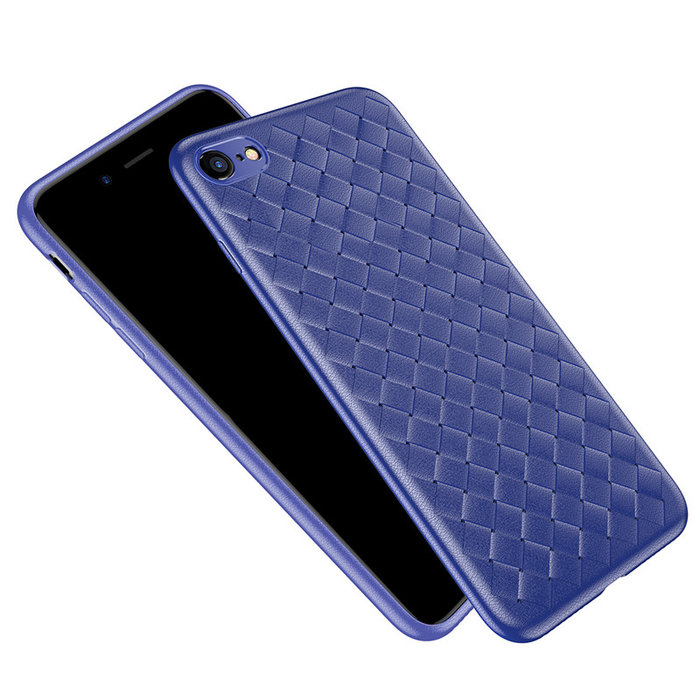 Чехол накладка Baseus BV Weaving Case для iPhone 8 Синий - Изображение 44198