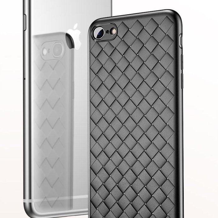 Чехол накладка Baseus BV Weaving Case для iPhone 7 Черный - Изображение 44248
