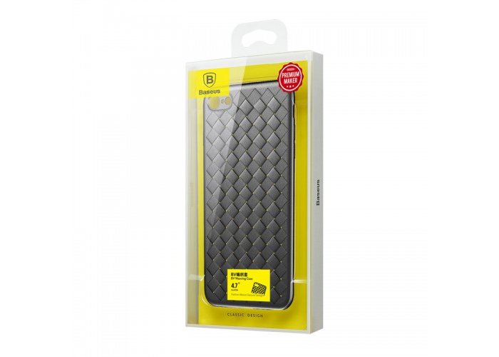Чехол накладка Baseus BV Weaving Case для iPhone 7 Черный - Изображение 44252