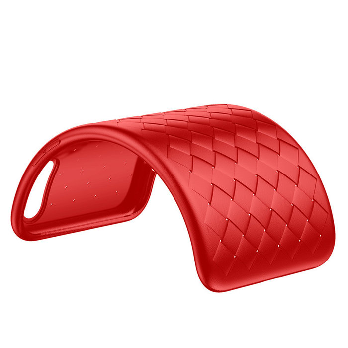 Чехол накладка Baseus BV Weaving Case для iPhone X Красный - Изображение 44292