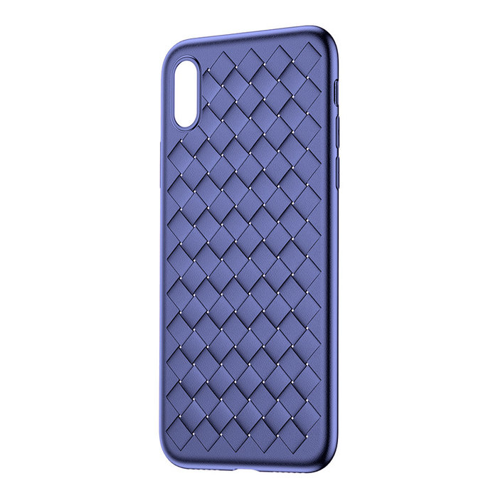 Чехол накладка Baseus BV Weaving Case для iPhone X Синий - Изображение 44298