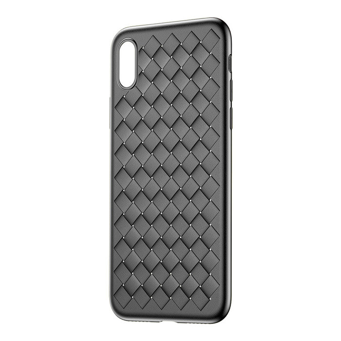 Чехол накладка Baseus BV Weaving Case для iPhone X Черный - Изображение 44314