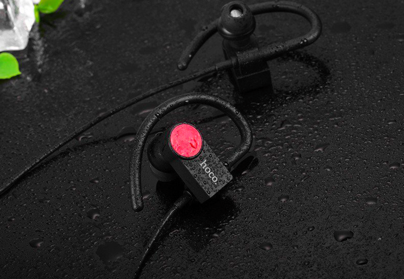 Беспроводные вакуумные Bluetooth наушники с микрофоном для спорта HOCO ES5 Черные