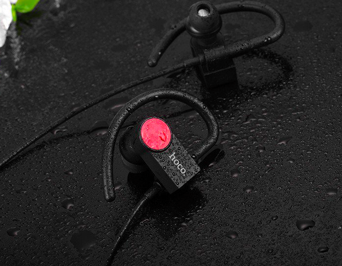 Беспроводные вакуумные Bluetooth наушники с микрофоном для спорта HOCO ES5 Черные - Изображение 59081