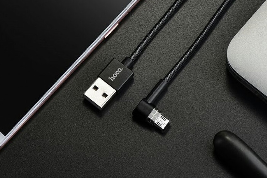 Магнитный кабель Hoco Magnetic Adsorption U20 Micro-USB 1м Черный