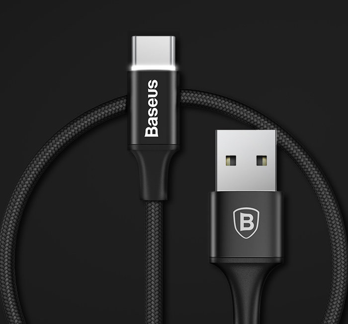 Кабель Baseus Rapid Series 25см USB Type-C Черный - Изображение 59275